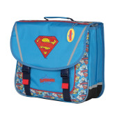 High-end Superman Zwart 38 CM boekentas