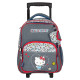 Sac à Dos à roulettes Hello Kitty 40 CM - 2 Cpt