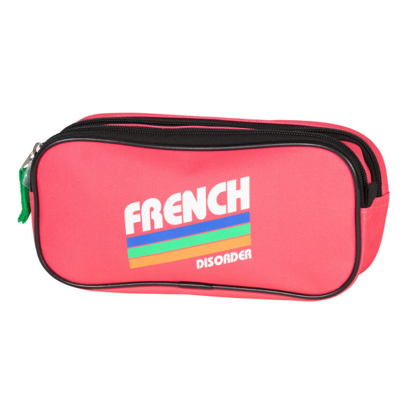 Trousse Rectangulaire FRENCH DISORDER Retro 22 CM - 2 Cpt
