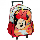 Minnie Comfy Routine 46 CM Hoogwaardige Trolley Rugzak met Wieltjes
