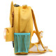 Mütterlicher Samtrucksack Les Déglingos 25 CM