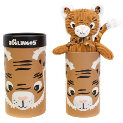 Grote Simply Déglingos knuffel voor baby - Spaarpot geschenkdoos