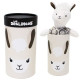 Peluche Gran Simply Déglingos para bebé - Caja de regalo hucha