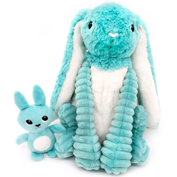 Knuffel Les Ptipotos Déglingos - Knuffel Mama en Baby