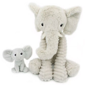 Knuffel Les Ptipotos Déglingos - Knuffel Mama en Baby