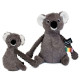 Knuffel Les Ptipotos Déglingos - Knuffel Mama en Baby