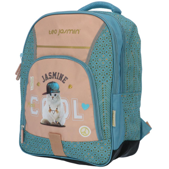 Sac à dos Teo Jasmin Chat Jasmine 42 CM - 2 Compartiments