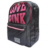 Love Pink Black Backpack 43 CM