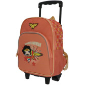 Zaino con ruote Super Eroi Comics CHIBI 3D 31 CM Trolley per l'asilo
