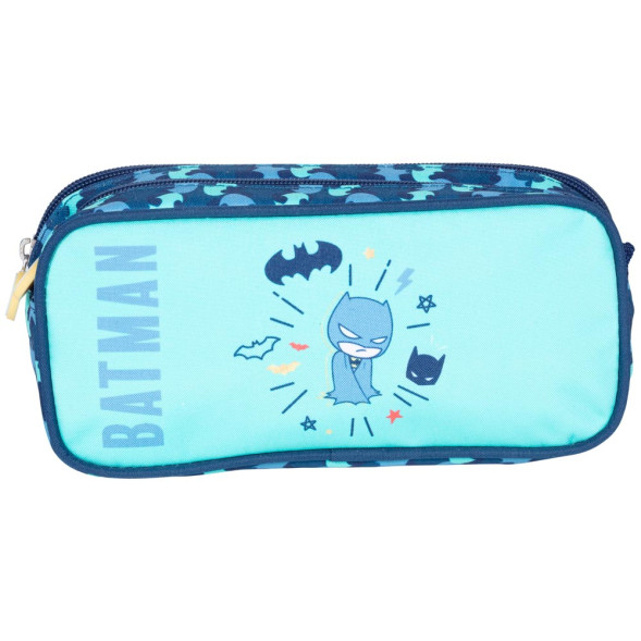 DC Comics Super Heroes CHIBI Rectangular Pencil Case 22 CM - 2 Compartments