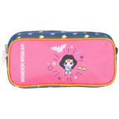 DC Comics Super Heroes CHIBI Rectangular Pencil Case 22 CM - 2 Compartments