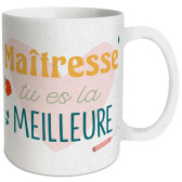 Taza Mejor Maestra con Brillantina