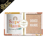 Mug- und Glitzersocken-Set Super Oma