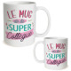 Mug Super Collègue Paillettes