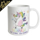 Mug Licorne Einhorn Glitzer