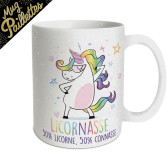 Mug Licorne Licornasse Paillettes
