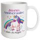 Tazza Licorne Compleanno Paillettes