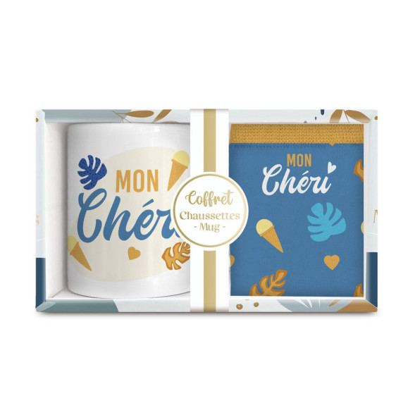 Coffret Mug et Chaussettes Mon Chéri