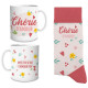 Cherie d'Amour Mug and Socks Set