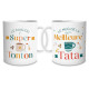 Duo Mug Set "Uncle Aunt" Glitter