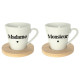 Coffret Duo Tasses Café Monsieur Madame