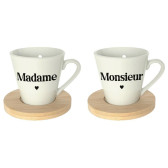 Cofanetto Duo Tazze da Caffè Monsieur Madame