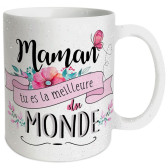 Bester Mama Glitzerbecher