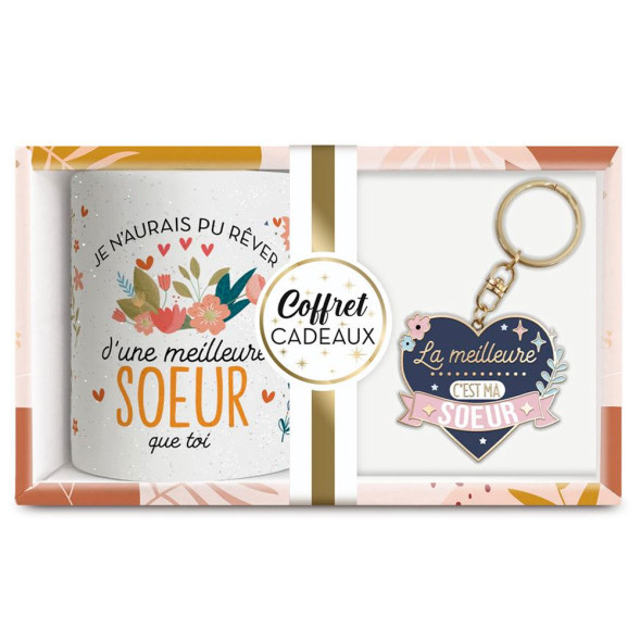 Cofanetto Tazza e Portachiavi Migliore Sorella