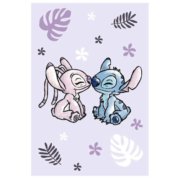 Plaid Stitch and Angel 100 x 150 cm - Fleece blanket