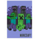 Plaid Minecraft Mobs 100 x 150 cm - Fleece Blanket