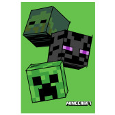 Manta Minecraft Creeper 100 x 150 cm - Cobija polar