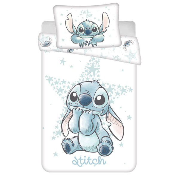 Juego de funda nórdica de algodón Stitch Étoile 100x135 cm y funda de almohada