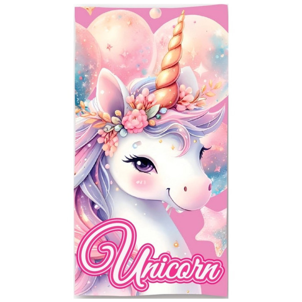 Handdoek Licorne Roze 140 x 70 cm