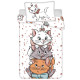 Juego de funda nórdica de algodón Marie Aristogatos 100x135 cm y funda de almohada