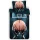 Juego de funda nórdica de algodón Baloncesto 140x200 cm y funda de almohada