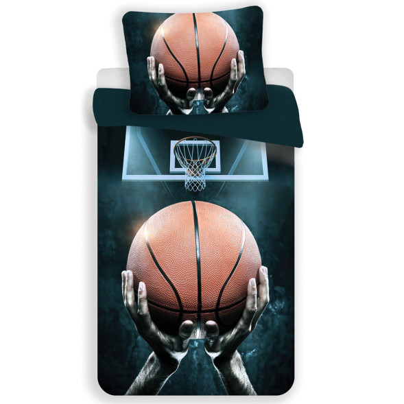 Bettwäsche-Set Baumwolle Basketball 140x200 cm und Kissenbezug
