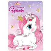 Plaid in pile Licorne 100 x 140 cm - Coperta