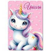 Fleece-Decke Licorne Rosa 100 x 140 cm - Decke