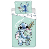 Juego de funda nórdica de algodón Lilo & Stitch 140x200 cm y funda de almohada