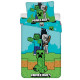 Minecraft cotton duvet cover set 140x200 cm and pillowcase