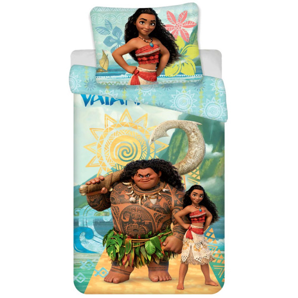 Cotton duvet cover set Vaiana 140x200 cm and Pillowcase