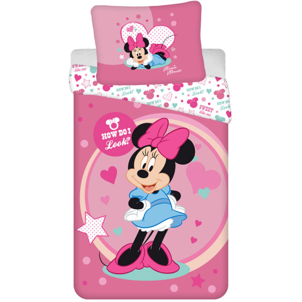 Minnie Hart dekbedovertrekset 140x200 cm en kussensloop