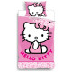 Dekbedovertrekset Hello Kitty Roze 140x200 cm met Kussensloop