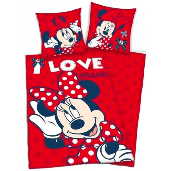Minnie Love dekbedovertrekset 140x200 cm met kussensloop