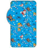 Paw Patrol cotton fitted sheet for one person 90x200 cm