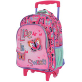 Rucksack mit Rollen Must Schmetterlinge Life is Sweet 31 CM Trolley - Kindergarten