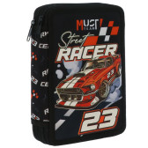 Gevulde etui Must Street Racer 21 CM - 2 vaks
