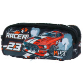 Trousse rectangulaire Street Racer Must 21 CM - 2 Cpt
