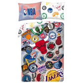 Juego de funda nórdica Baloncesto NBA 140x200 cm y funda de almohada