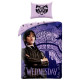 Cotton duvet cover set Wednesday Nevermore 140x200 cm and Pillowcase